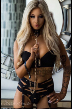 topless female hostess in black lingerie on gold coast's southport